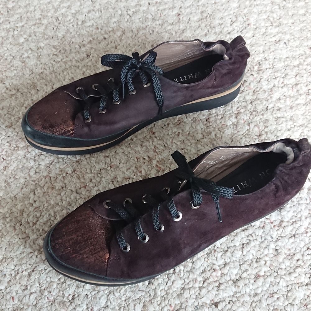Ron White Brown Suede Nalla Onyx Sneakers size 38.5 - Picture 2 of 12